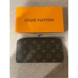 Long Monogram Inspired Wallet - Brown